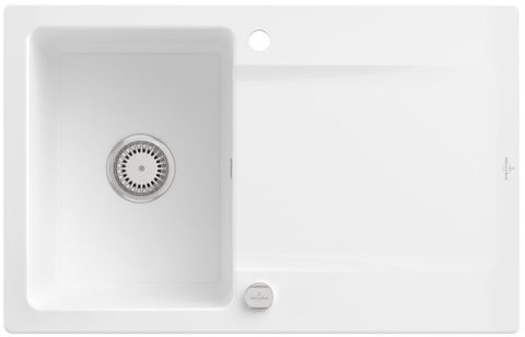 Villeroy & Boch Siluet 45 – vestavný dřez, barva Snow White – pohled 3