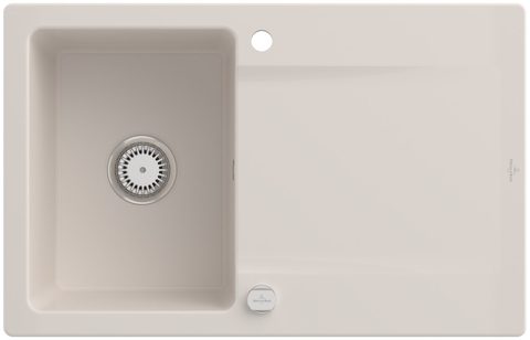 Villeroy & Boch Siluet 45 – vestavný dřez, barva Crema – pohled 3