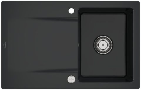 Villeroy & Boch Siluet 45 – vestavný dřez, barva Pure Black – pohled 4