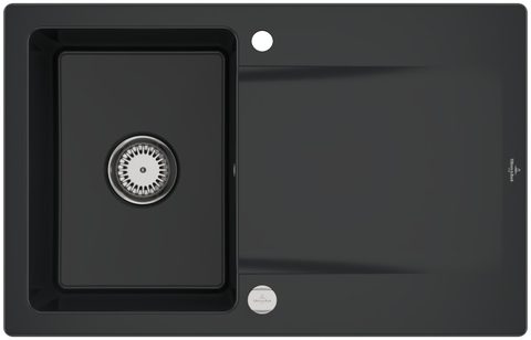 Villeroy & Boch Siluet 45 – vestavný dřez, barva Pure Black – pohled 3