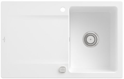 Villeroy & Boch Siluet 45 – vestavný dřez, barva Stone White – pohled 4