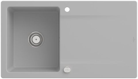 Villeroy & Boch Siluet 50 – vestavný dřez, barva Steam – pohled 2