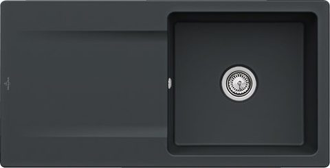 Villeroy & Boch Siluet 60 – vestavný dřez, barva Pure Black – pohled 2
