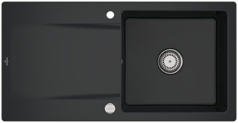 Villeroy & Boch Siluet 60 – vestavný dřez, barva Pure Black – pohled 4
