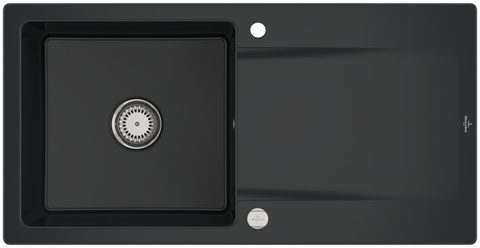 Villeroy & Boch Siluet 60 – vestavný dřez, barva Pure Black – pohled 3