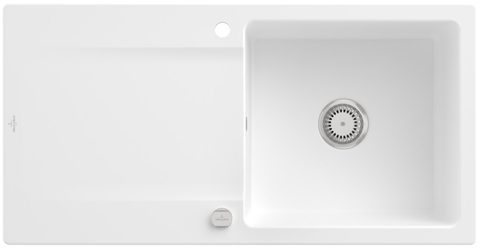 Villeroy & Boch Siluet 60 – vestavný dřez, barva Stone White – pohled 4