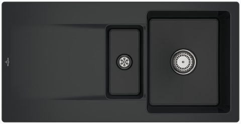 Villeroy & Boch Siluet 60 R – vestavný dřez, barva Pure Black