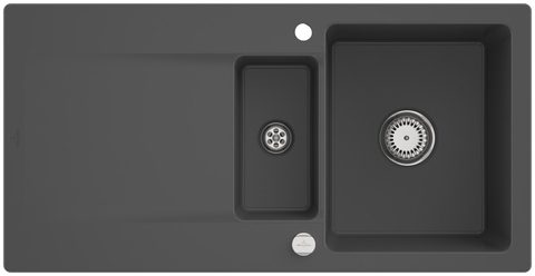 Villeroy & Boch Siluet 60 R – vestavný dřez, barva Graphite – pohled 3