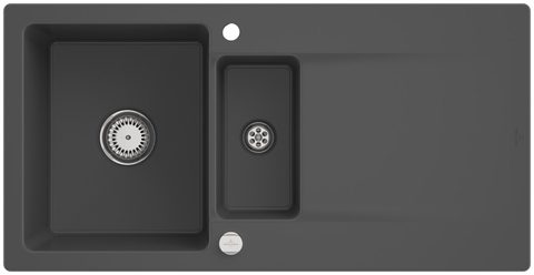 Villeroy & Boch Siluet 60 R – vestavný dřez, barva Graphite – pohled 2