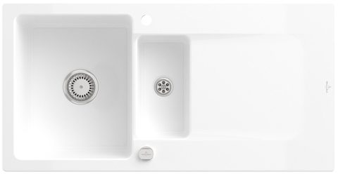 Villeroy & Boch Siluet 60 R – vestavný dřez, barva Snow White – pohled 3