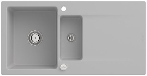 Villeroy & Boch Siluet 60 R – vestavný dřez, barva Steam – pohled 3