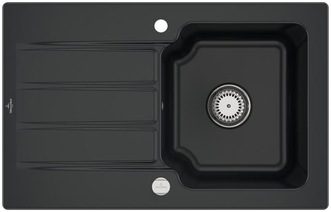 Villeroy & Boch Architectura 45 – vestavný dřez, barva Pure Black – pohled 4