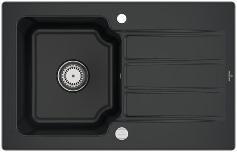 Villeroy & Boch Architectura 45 – vestavný dřez, barva Pure Black – pohled 3