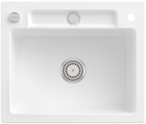 Villeroy & Boch Siluet 60 S – vestavný dřez, barva Snow White – pohled 3