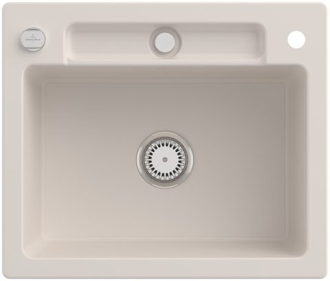 Villeroy & Boch Siluet 60 S – vestavný dřez, barva Crema – pohled 3