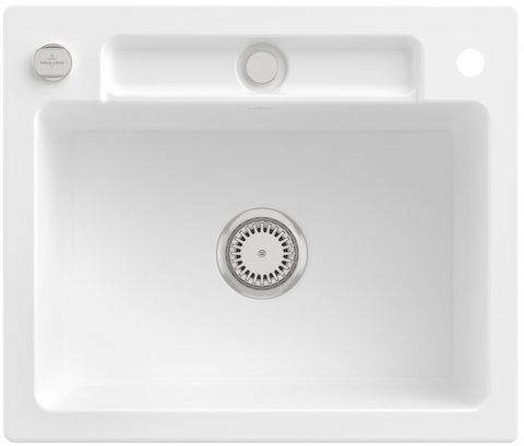 Villeroy & Boch Siluet 60 S – vestavný dřez, barva Stone White – pohled 3