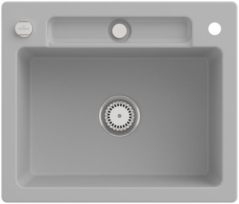 Villeroy & Boch Siluet 60 S – vestavný dřez, barva Steam – pohled 3