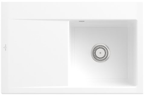Villeroy & Boch Subway Style 45 – vestavný dřez, barva White Alpin – pohled 3