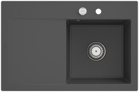 Villeroy & Boch Subway Style 45 – vestavný dřez, barva Graphite – pohled 4