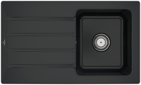 Villeroy & Boch Architectura 50 – vestavný dřez, barva Pure Black