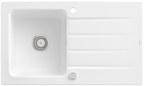 Villeroy & Boch Architectura 50 – vestavný dřez, barva Stone White – pohled 3