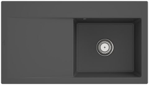 Villeroy & Boch Subway Style 50 – vestavný dřez, barva Graphite – pohled 3
