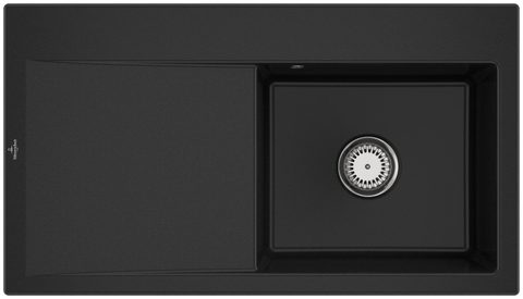Villeroy & Boch Subway Style 50 – vestavný dřez, barva Chromit – pohled 3
