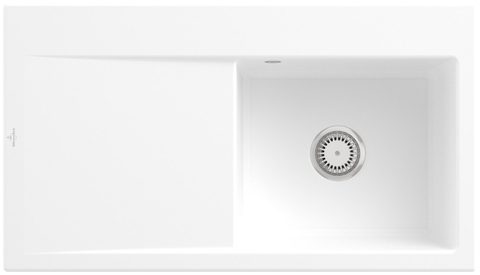 Villeroy & Boch Subway Style 50 – vestavný dřez, barva Stone White – pohled 4