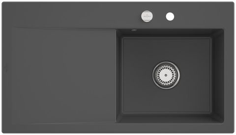 Villeroy & Boch Subway Style 50 – vestavný dřez, barva Graphite – pohled 4