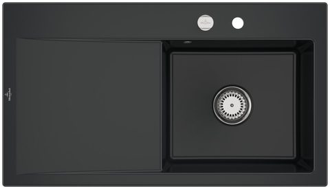Villeroy & Boch Subway Style 50 – vestavný dřez, barva Pure Black – pohled 6