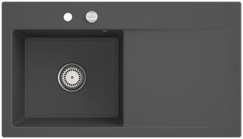 Villeroy & Boch Subway Style 50 – vestavný dřez, barva Graphite – pohled 2