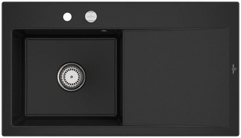 Villeroy & Boch Subway Style 50 – vestavný dřez, barva Chromit – pohled 2