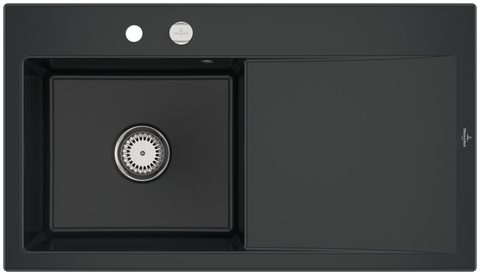 Villeroy & Boch Subway Style 50 – vestavný dřez, barva Pure Black – pohled 3
