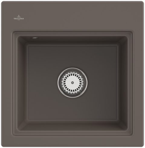 Villeroy & Boch Subway Style 50 S (odkapávač broušený hliník) – vestavný dřez, barva Timber