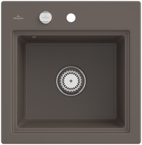 Villeroy & Boch Subway Style 50 S (odkapávač antracit) – vestavný dřez, barva Timber – pohled 2