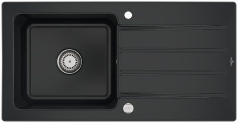 Villeroy & Boch Architectura 60 – vestavný dřez, barva Pure Black – pohled 3