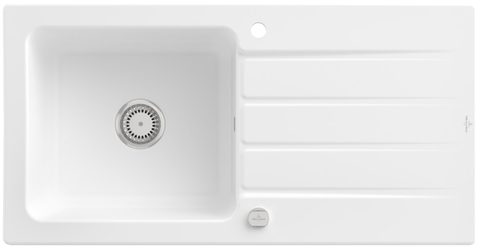 Villeroy & Boch Architectura 60 – vestavný dřez, barva Stone White – pohled 3