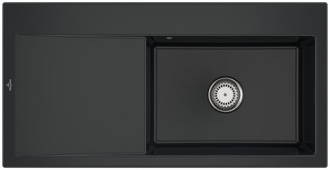 Villeroy & Boch Subway Style 60 – vestavný dřez, barva Pure Black – pohled 4