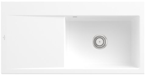 Villeroy & Boch Subway Style 60 – vestavný dřez, barva Stone White – pohled 4