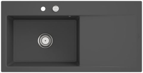 Villeroy & Boch Subway Style 60 – vestavný dřez, barva Graphite – pohled 2