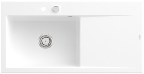 Villeroy & Boch Subway Style 60 – vestavný dřez, barva Stone White – pohled 3