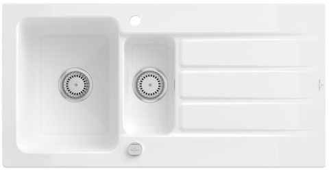 Villeroy & Boch Architectura 60 XR – vestavný dřez, barva Snow White – pohled 3