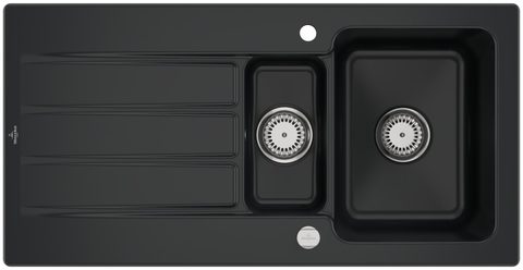Villeroy & Boch Architectura 60 XR – vestavný dřez, barva Pure Black – pohled 4
