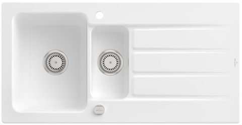 Villeroy & Boch Architectura 60 XR – vestavný dřez, barva Stone White – pohled 3