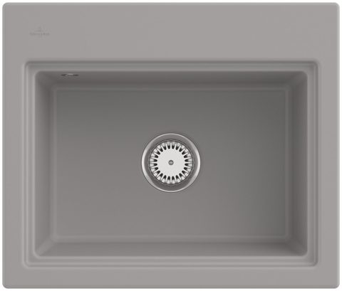 Villeroy & Boch Subway Style 60 S (odkapávač broušený hliník) – vestavný dřez, barva Fossil