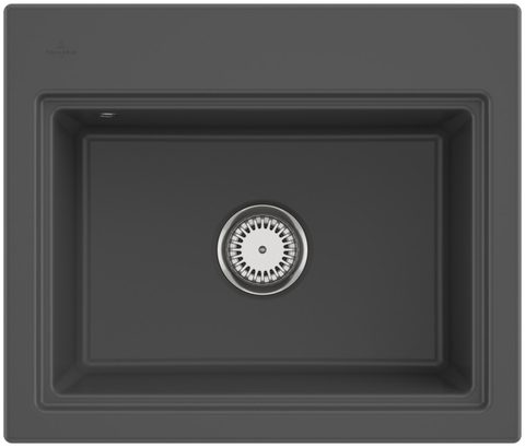 Villeroy & Boch Subway Style 60 S (odkapávač antracit) – vestavný dřez, barva Graphite