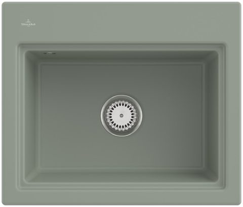 Villeroy & Boch Subway Style 60 S (odkapávač antracit) – vestavný dřez, barva Morning Green – pohled 1