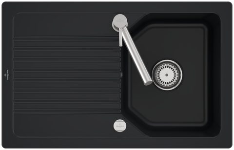 Villeroy & Boch Linara 45 – vestavný dřez, barva Pure Black – pohled 2