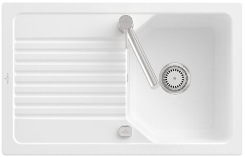 Villeroy & Boch Linara 45 – vestavný dřez, barva Stone White – pohled 2