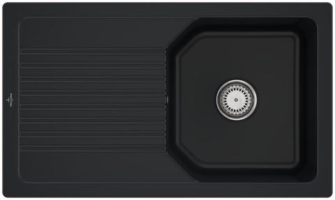 Villeroy & Boch Linara 50 – vestavný dřez, barva Pure Black – pohled 1